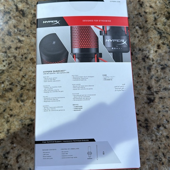 Hyper X Quadcast Microphone HX-MICQC-BK - Picture 3 of 6